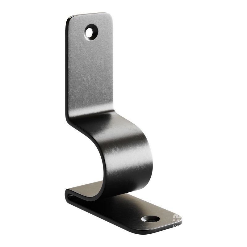 Polished Nickel Stair Runner Rod Bracket holder - Image 13