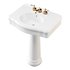 White Porcelain Bathroom Pedestal Sink - Thumbnail 11