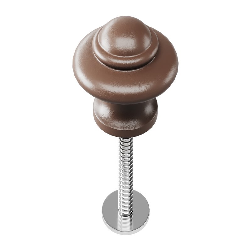 Wrought Iron Cabinet Knob Black Round - Image 12