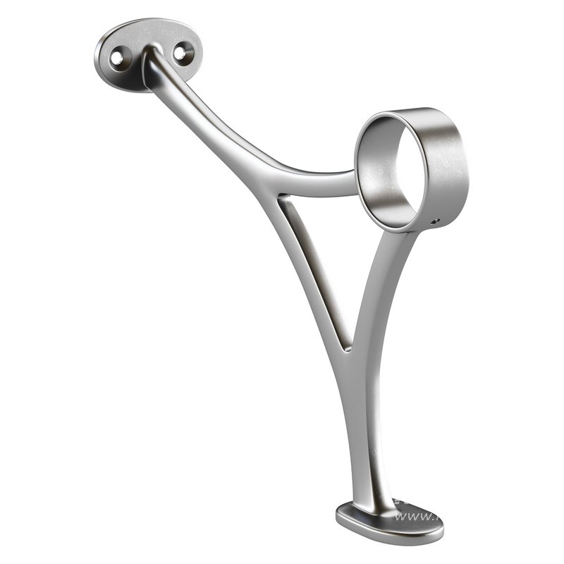 Polished Solid Brass Wall Mount Bar Bracket for Hanging Rail - Image 10