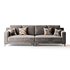 3-seater Modish Cream Solid Color Sofa - Thumbnail 13