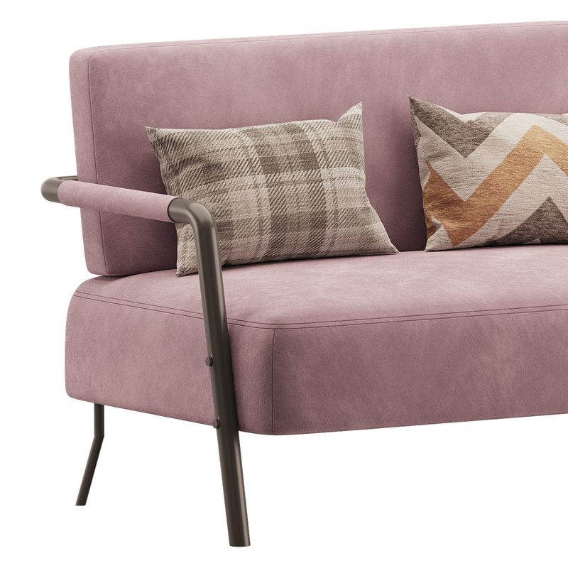 Casual Solid Color Living Room Loveseat in Grey - Image 12