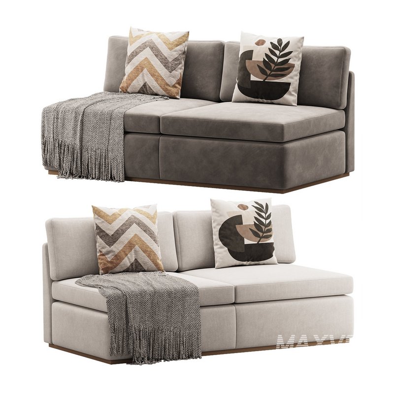 Haase Armless Sofa - Image 1