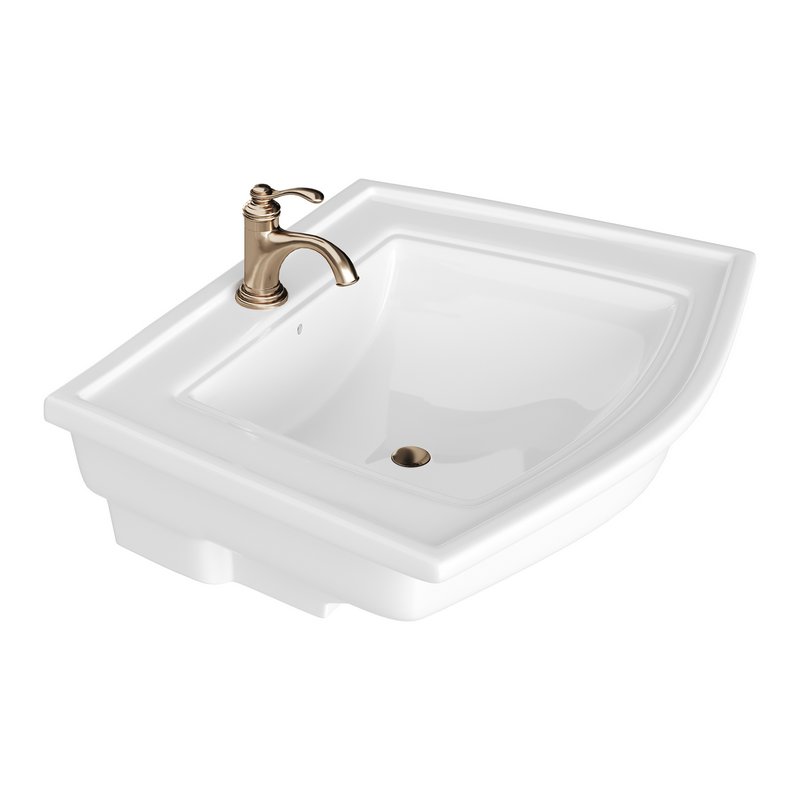 Florence Wall Mount Bathroom Vessel Sink - Image 12
