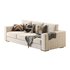 Furniture Port 3 Seater Off White Wooden Sofa - Thumbnail 13