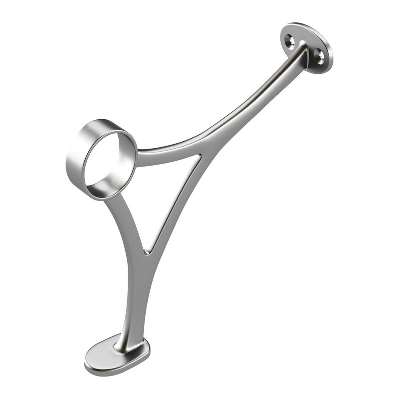 Polished Solid Brass Wall Mount Bar Bracket for Hanging Rail - Image 11