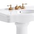 White Porcelain Bathroom Pedestal Sink - Thumbnail 13