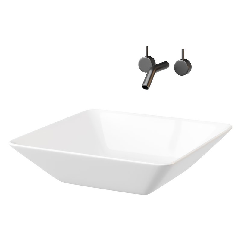 White Vessel Sink washbasin - Image 13