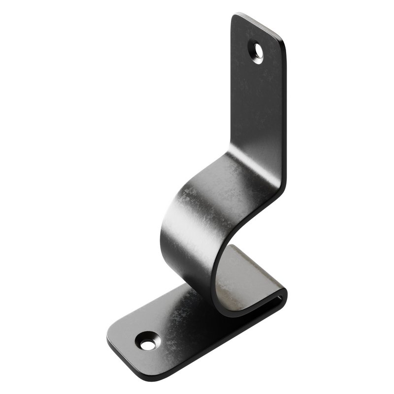 Polished Nickel Stair Runner Rod Bracket holder - Image 12