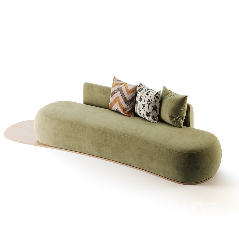 Niz Boucle Green Organic Sofa - Image 13
