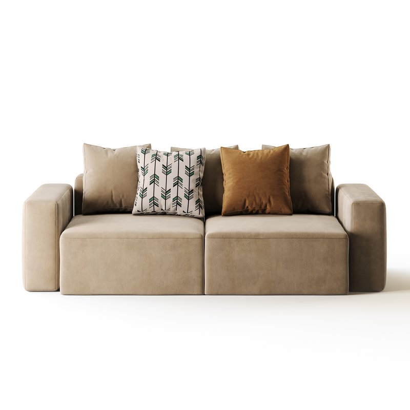 Vincent Navy Blue Retractable Sofa - Image 11