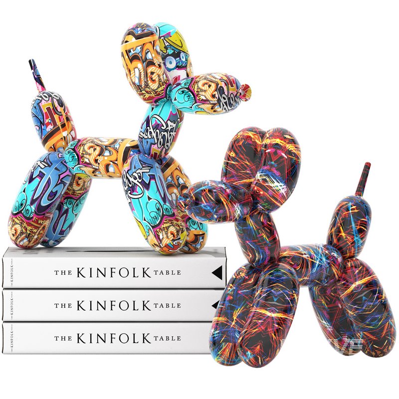 balloon dog statue decoration set - Image 3