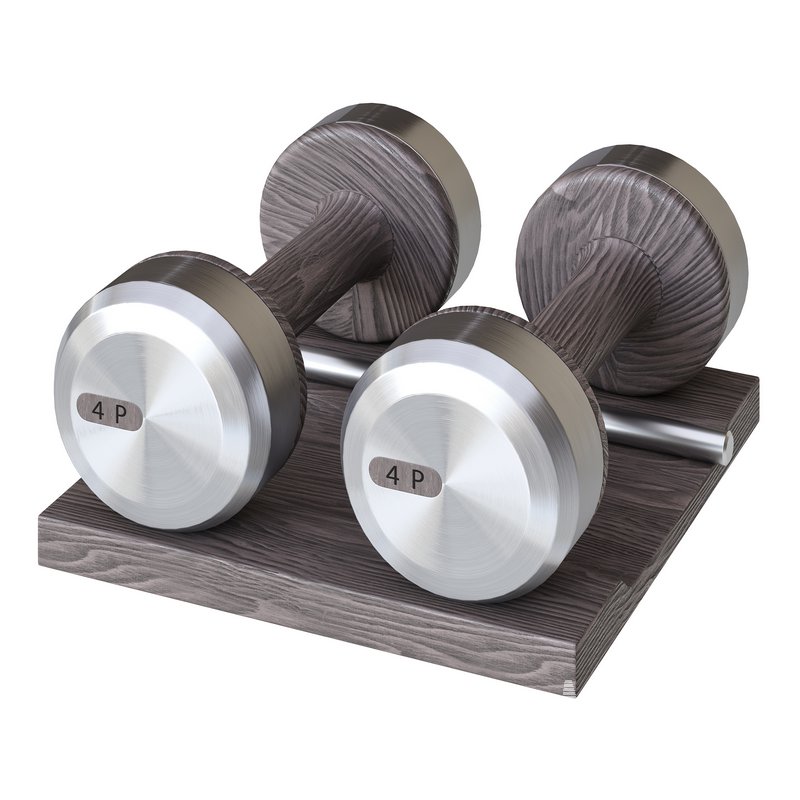COLMIA Dumbbells Pair With Wooden Stand - Image 14