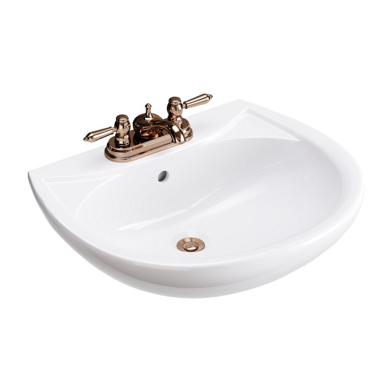 Ondine Pedestal white washbasin - Image 1