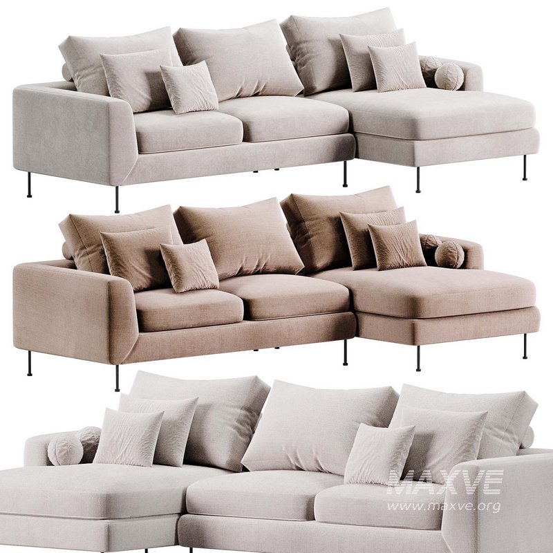 Sofa Narozna Cucita By Westwing - Image 1