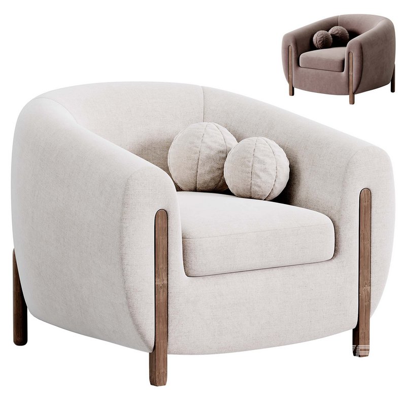 Nora Tub Chair By Crateandbarrel - Image 1