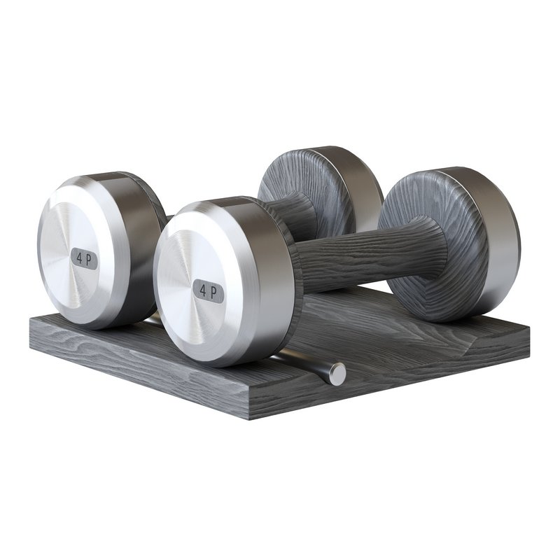 COLMIA Dumbbells Pair With Wooden Stand - Image 15