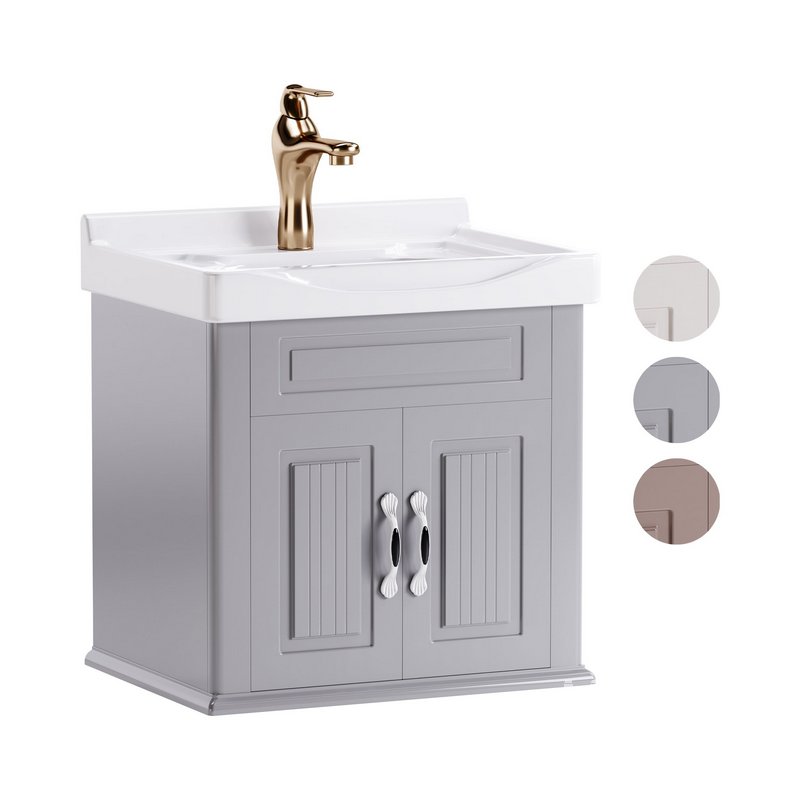 Adeline Large Wall Mounted Cabinet Vanity Bathroom Sink - Image 1