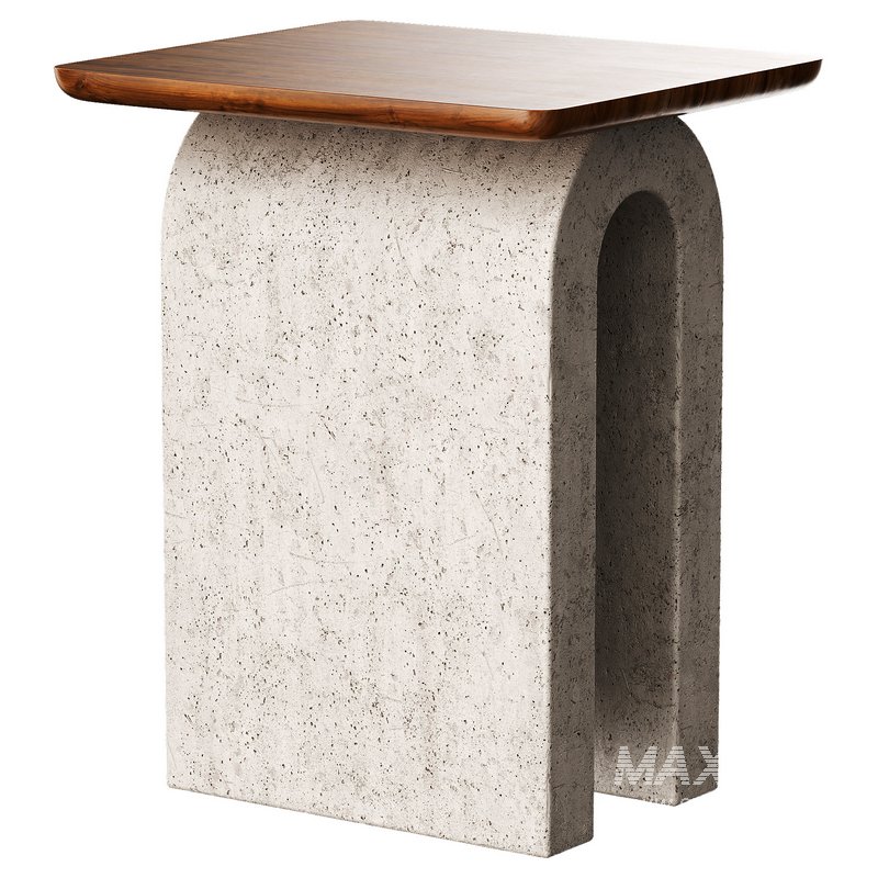 Aspen Sculptural Marble Table - Image 1