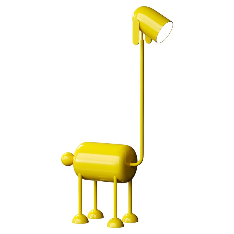 Floor lamp with dopamine puppy - Image 1