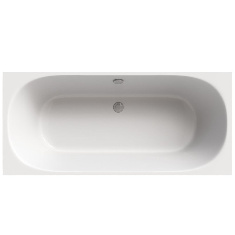 Acrylic bathtub Cezares Metauro 180×80 cm with frame - Image 3