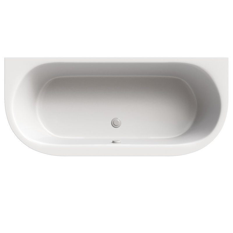 Acrylic bathtub Cezares Metauro wall W37 180×80 cm oval with frame - Image 2