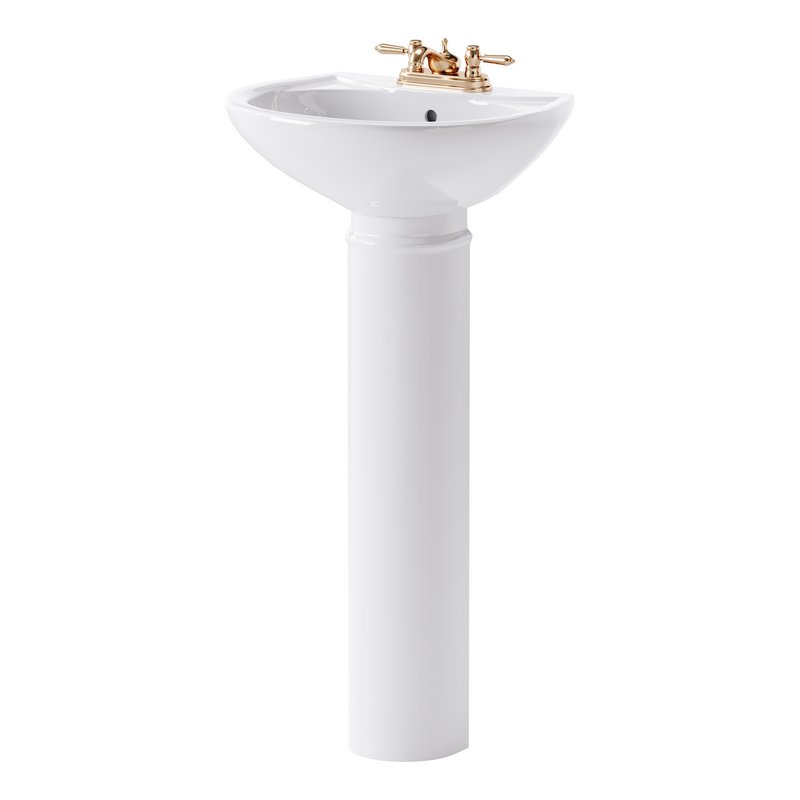 White Bathroom Sink - Image 4