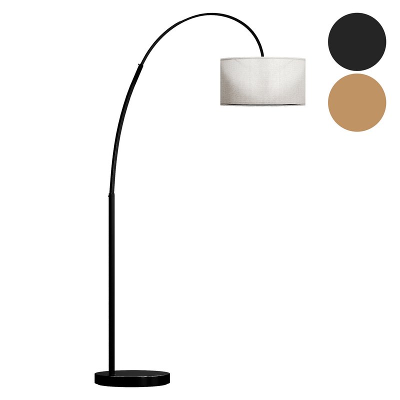 Overarching Linen Shade Floor Lamp - Image 2