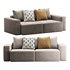 Vincent Navy Blue Retractable Sofa - Thumbnail 4