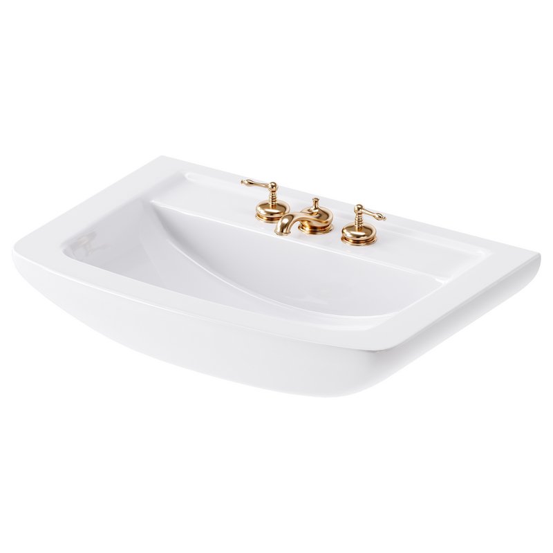 Vega Small Wall Mounted Bathroom Vessel Sink - Image 4