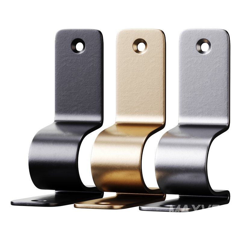 Polished Nickel Stair Runner Rod Bracket holder - Image 3