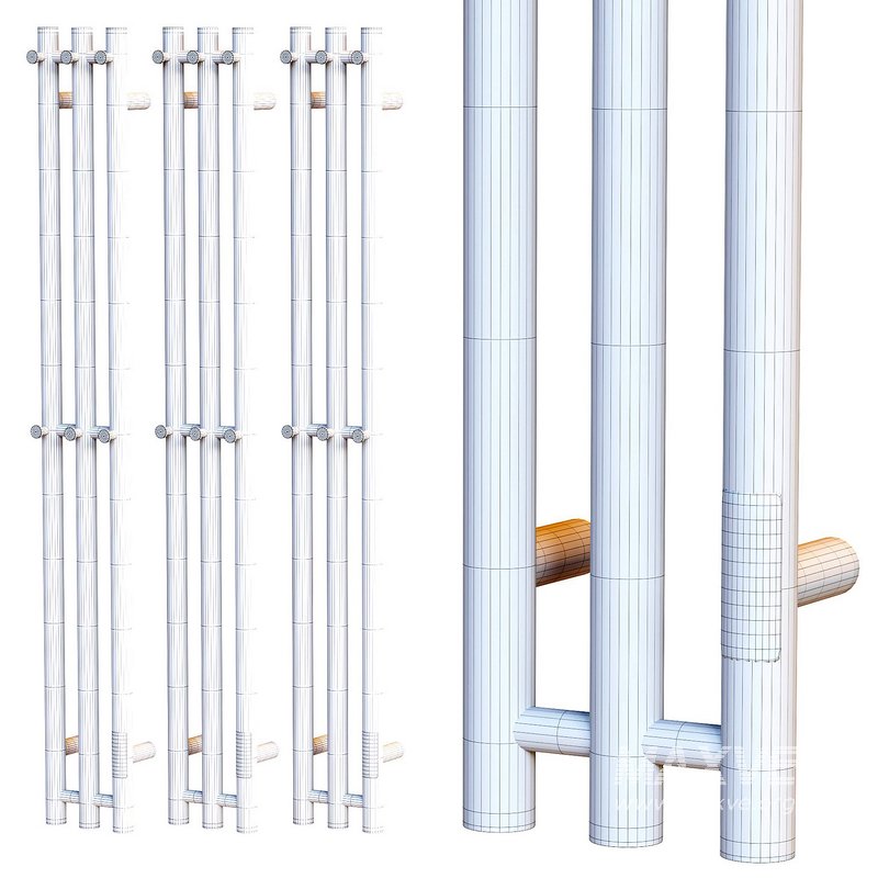 Electric heated towel rail EWRIKA Penelope X3 120 black - Image 2