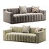Room Simple Couch Chesterfield Fabric Sofa - Thumbnail 14