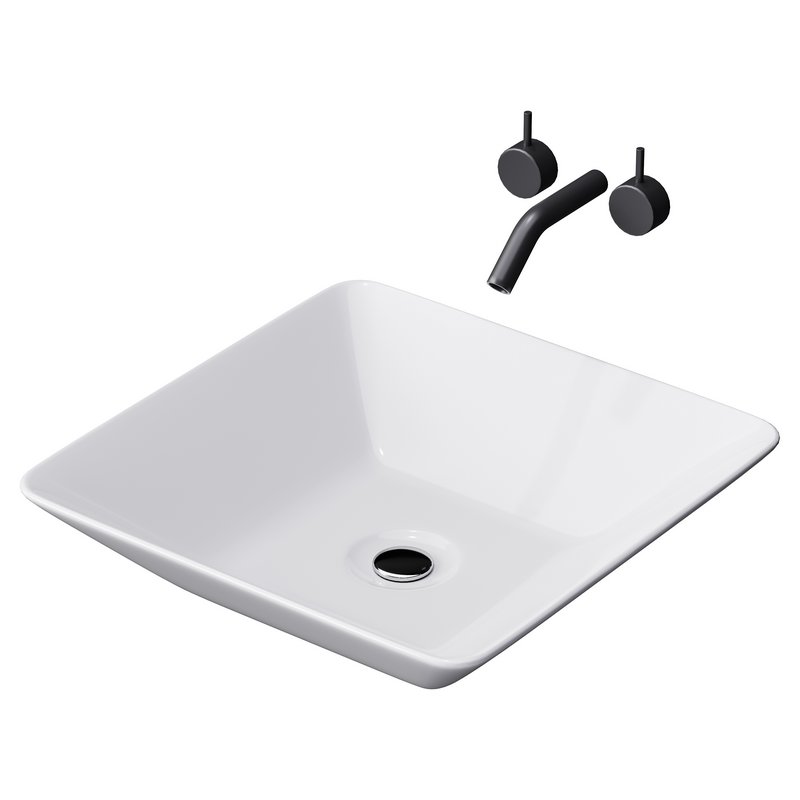 White Vessel Sink washbasin - Image 2