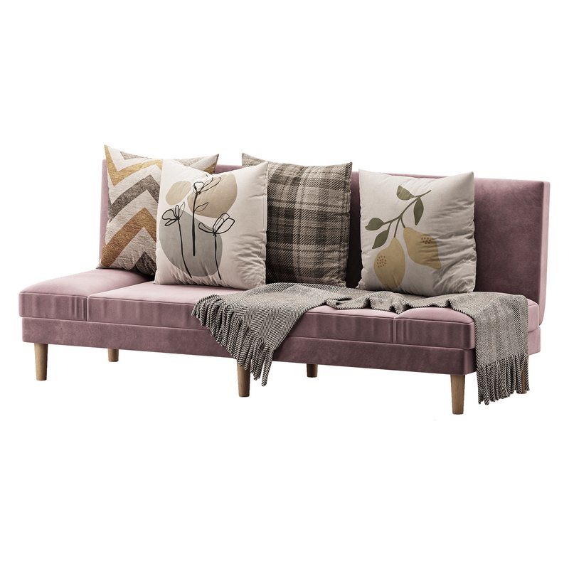 Armless Foldable Convertible Sofa - Image 3