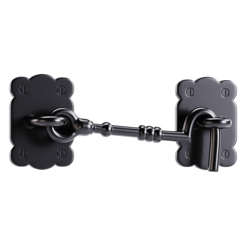 Black Door Latch Lock - Image 3
