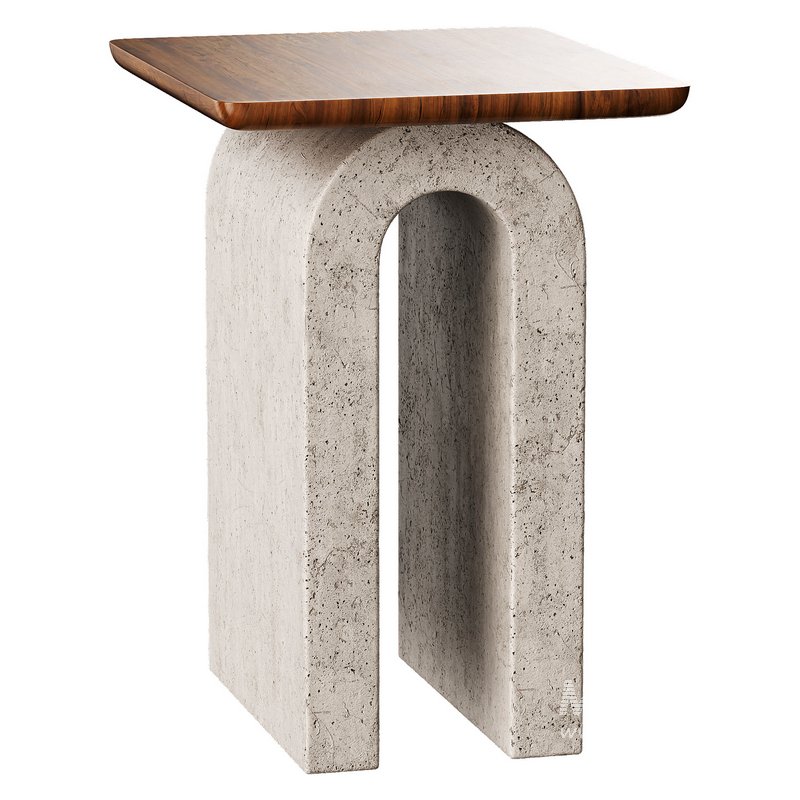 Aspen Sculptural Marble Table - Image 2