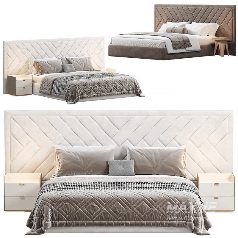 Toronto bed with wide headboard by sensorsleep - Image 5