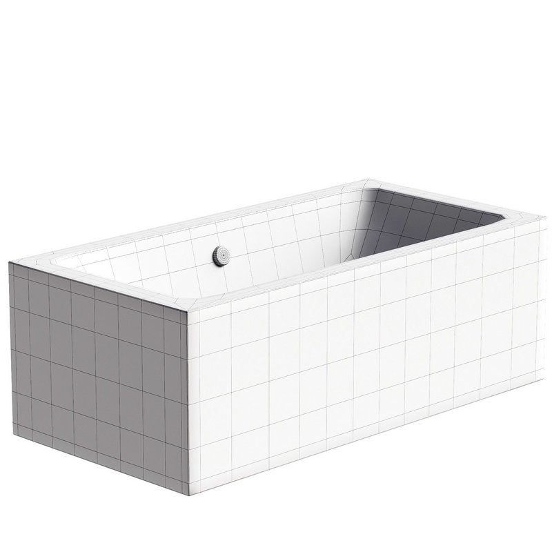 Acrylic bathtub Cezares Plane 180×90 cm with legs - Image 4