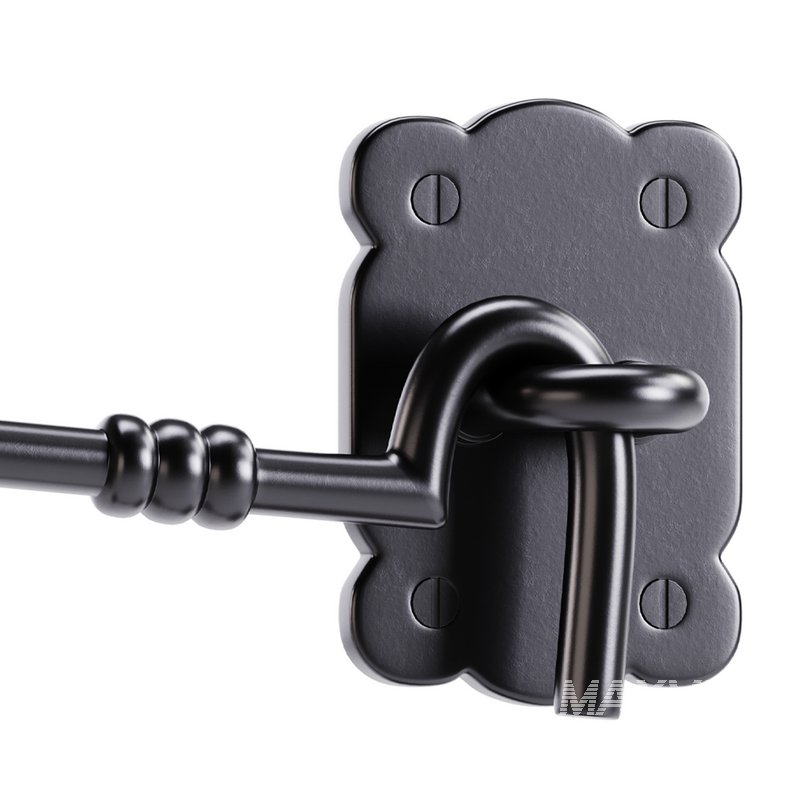 Black Door Latch Lock - Image 4
