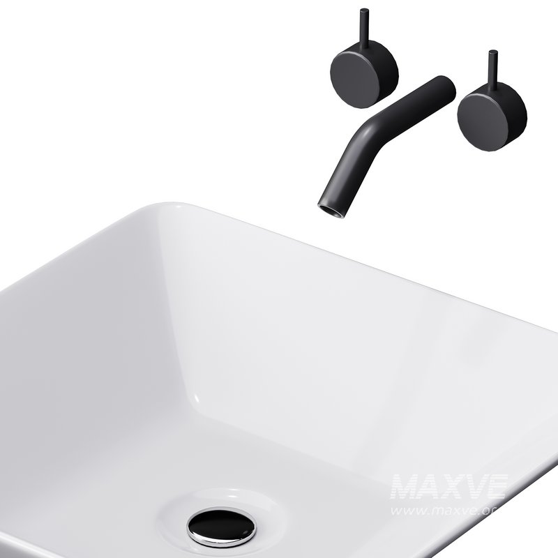 White Vessel Sink washbasin - Image 4
