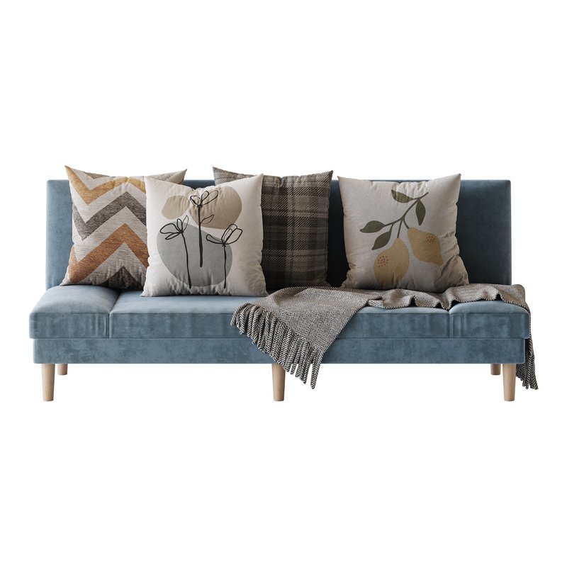 Armless Foldable Convertible Sofa - Image 6