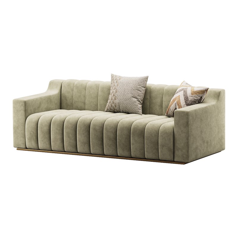 Room Simple Couch Chesterfield Fabric Sofa - Image 2