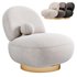 Clement Swivel Armchair - Thumbnail 2