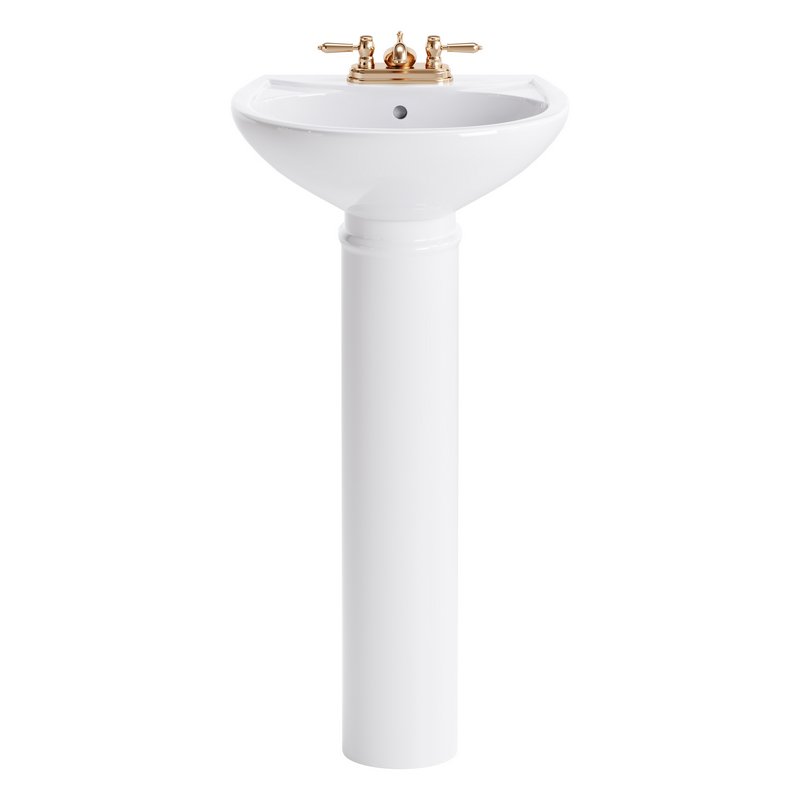 White Bathroom Sink - Image 2