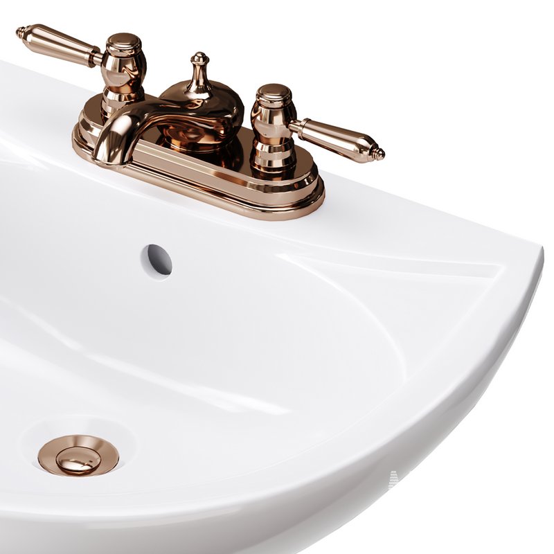 Ondine Pedestal white washbasin - Image 3