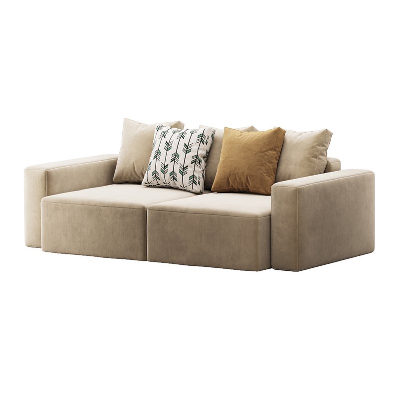 Vincent Navy Blue Retractable Sofa - Image 6