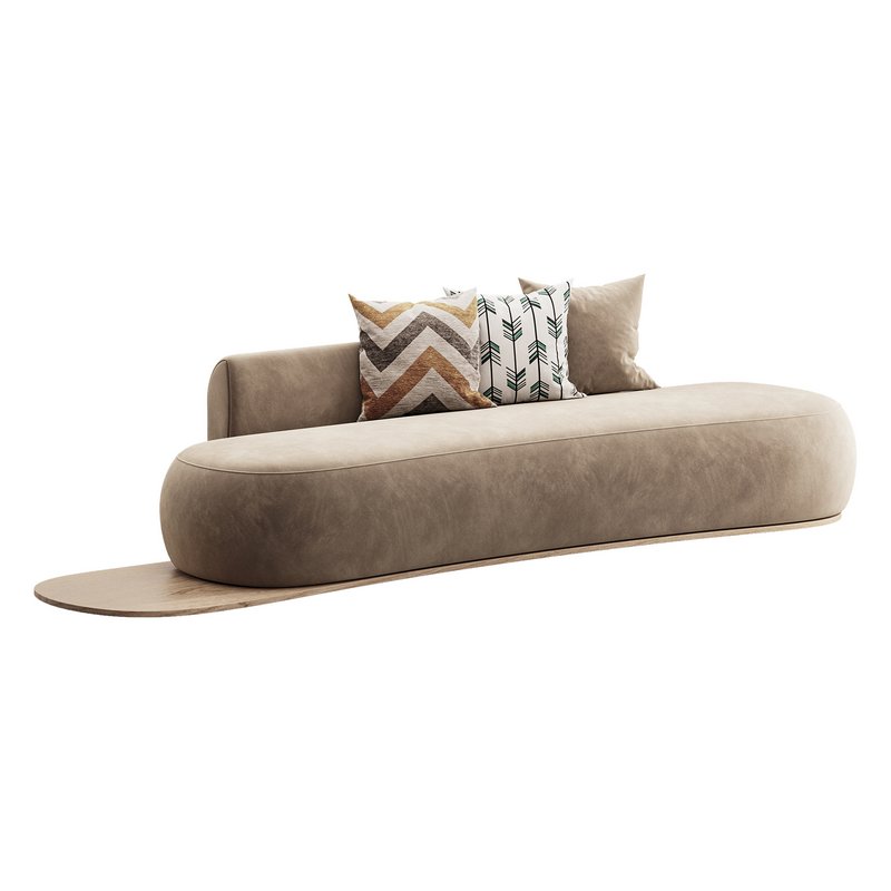 Niz Boucle Green Organic Sofa - Image 2