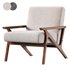 Modrest Candea Mid Century Walnut armchair - Thumbnail 1