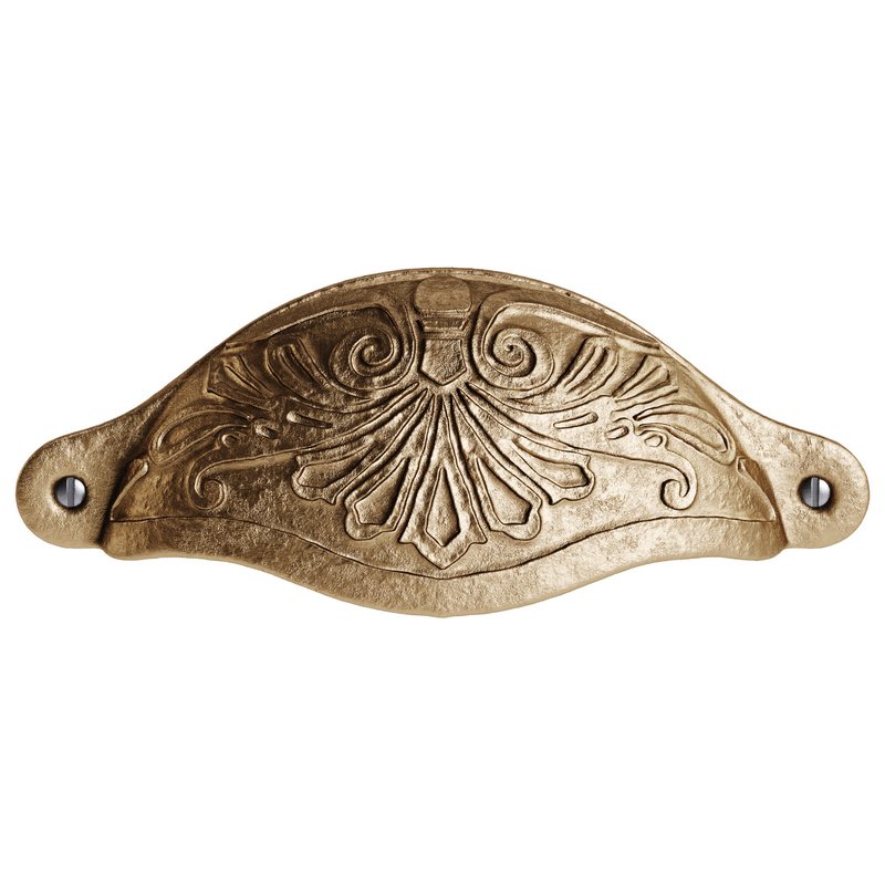 Cabinet or Drawer Bin Pull Black Iron Cup - Image 6